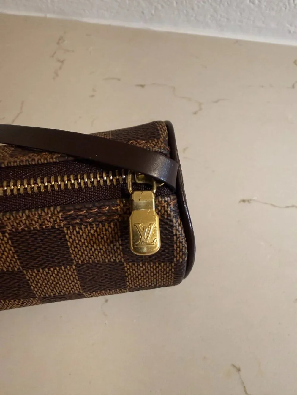 🤎 Louis Vuitton Damier Ebene Mini Papillon Barrel Pouch Bag
